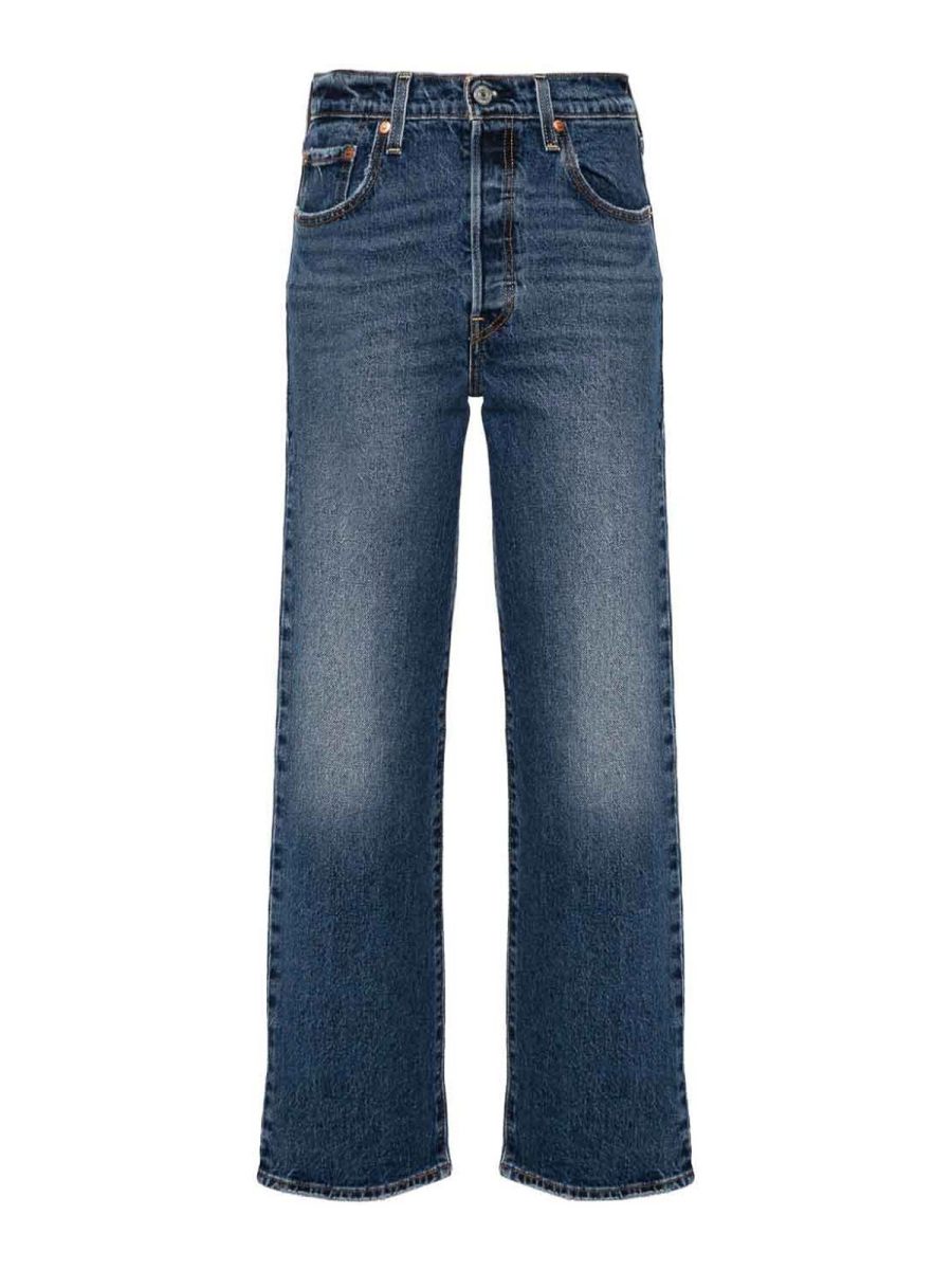 Levi'S Jean Droit - Foncé Délavé