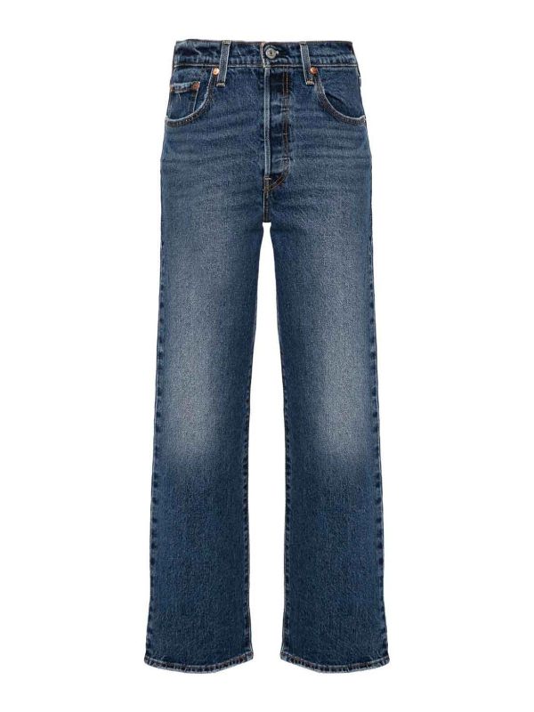 Levi'S Jean Droit - Foncé Délavé