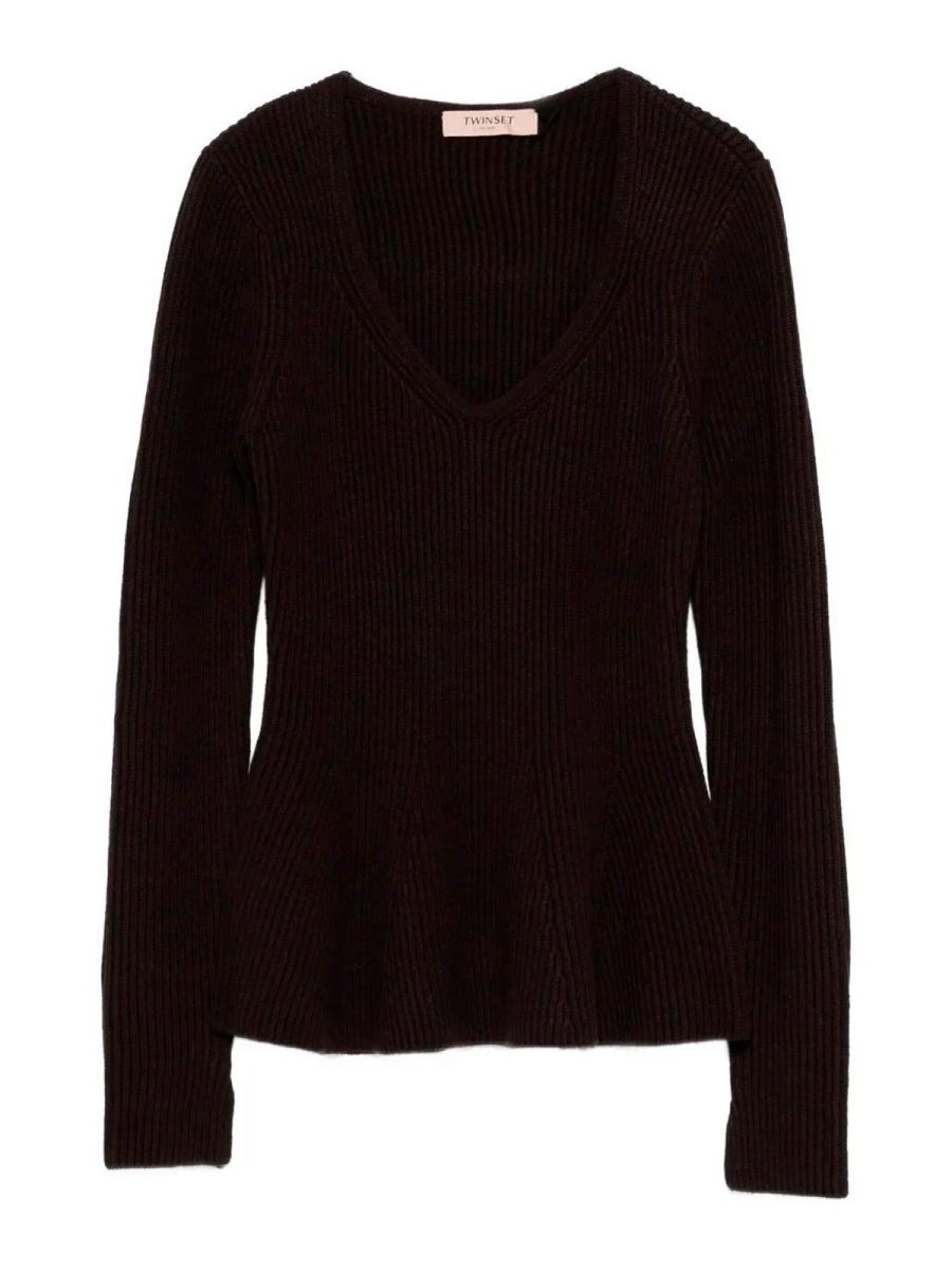 Twinset Pull Col Rond - Noir