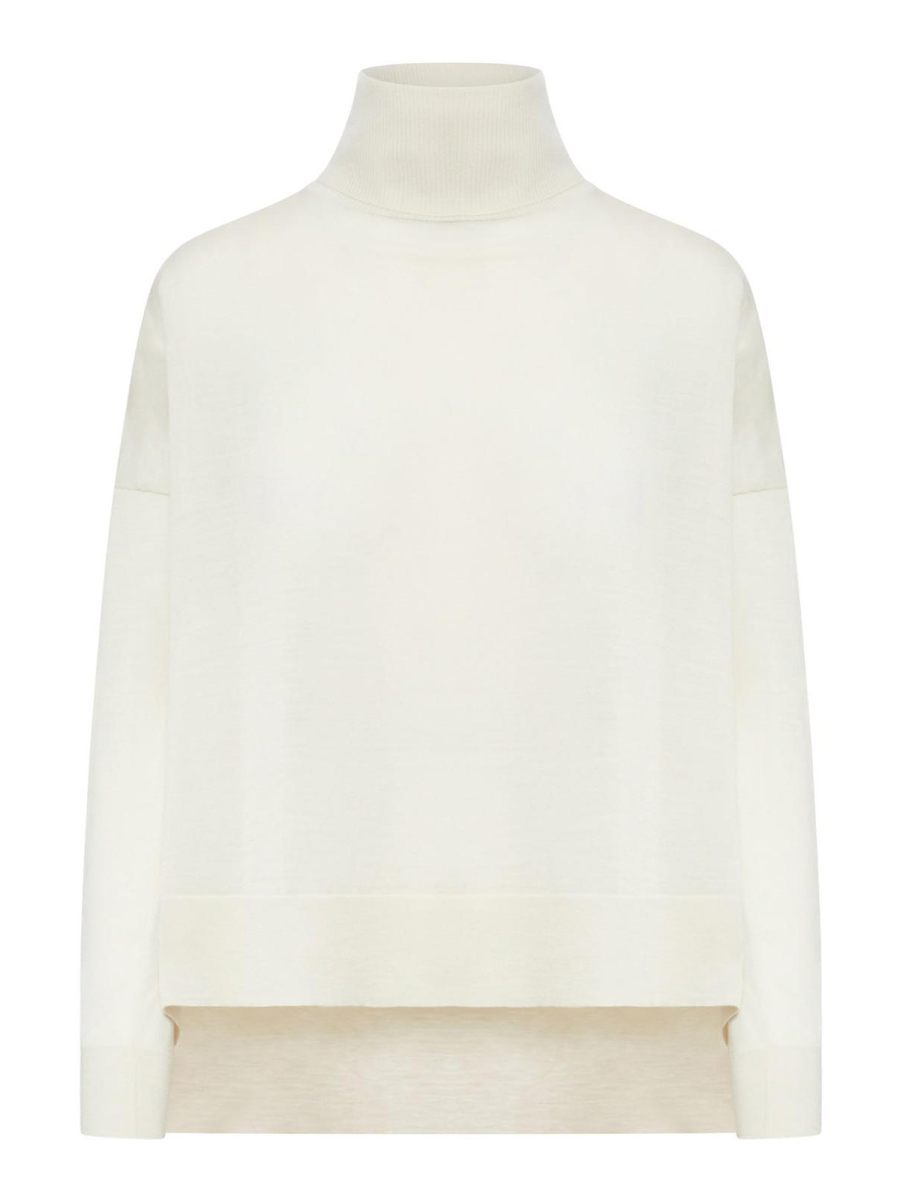 Roberto Collina Pull Col Rond - Blanc