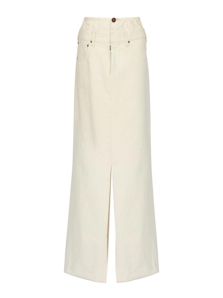 Maison Margiela Jupe Midi - Blanc