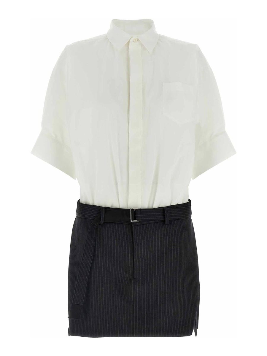Sacai Robe Au Genou - Multicolore
