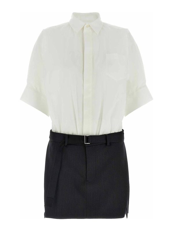 Sacai Robe Au Genou - Multicolore