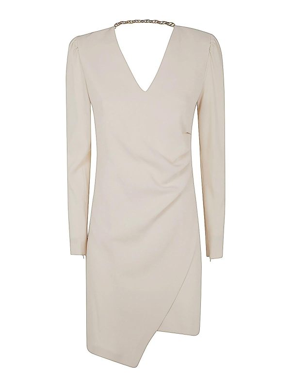 Twinset Robe Au Genou - Blanc
