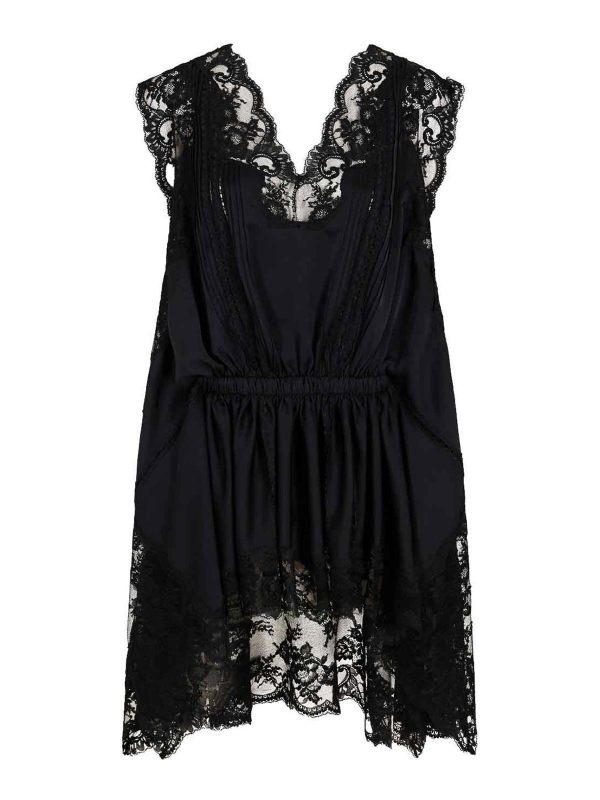 Rabanne Robe Au Genou - Noir