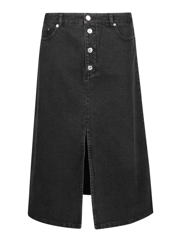 A. P.C. Jupe Midi - Noir