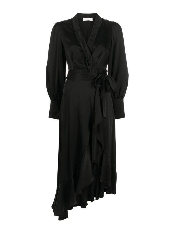 Zimmermann Robe Au Genou - Bleu Foncé