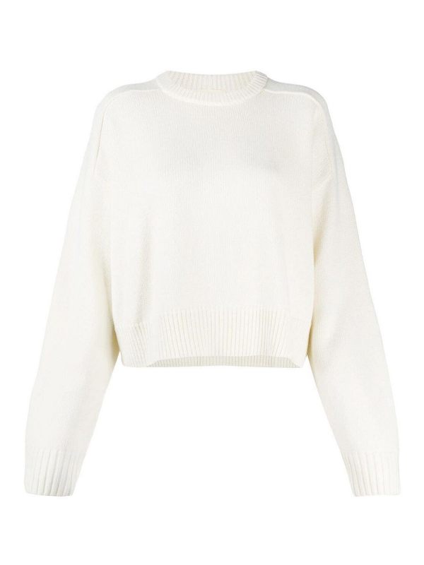 Loulou Studio Pull Col Rond - Blanc