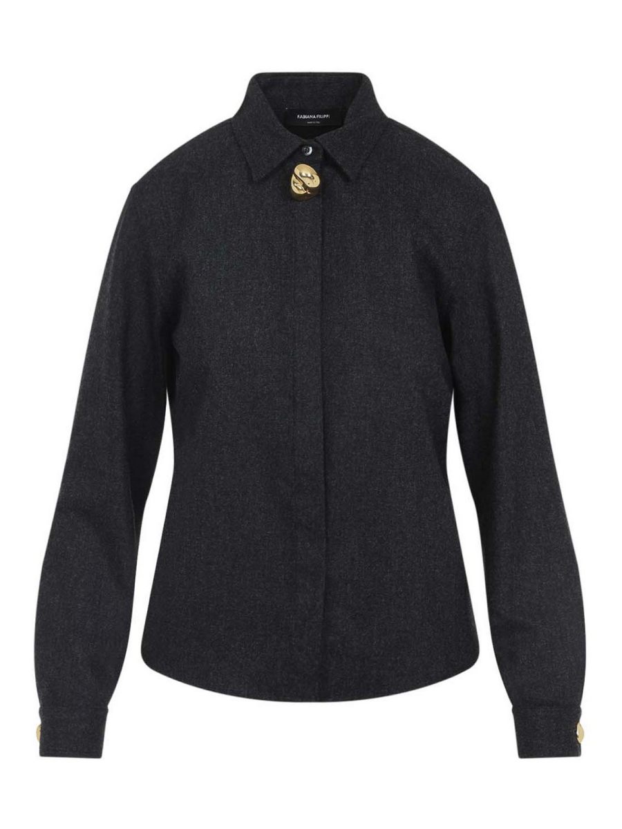 Fabiana Filippi Chemise - Gris Foncé