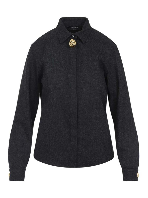 Fabiana Filippi Chemise - Gris Foncé