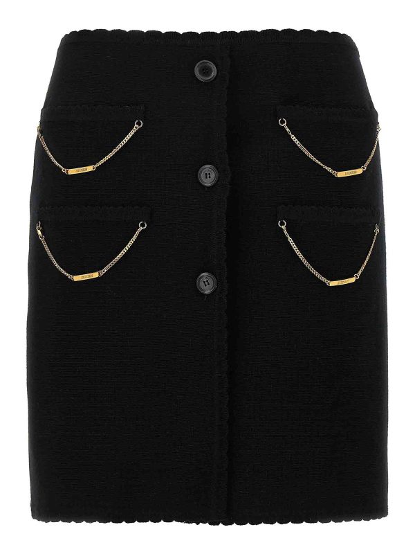 Moschino Jupe Midi - Noir