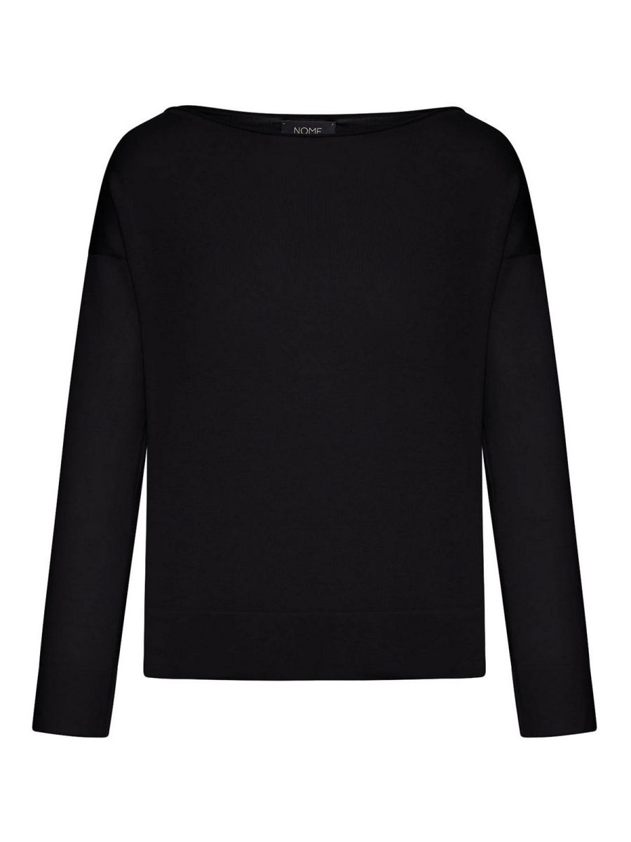 Nome Pull Col Bateau - Noir