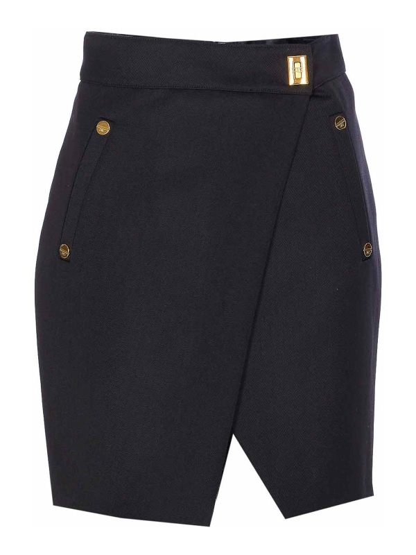 Elisabetta Franchi Jupe Midi - Noir