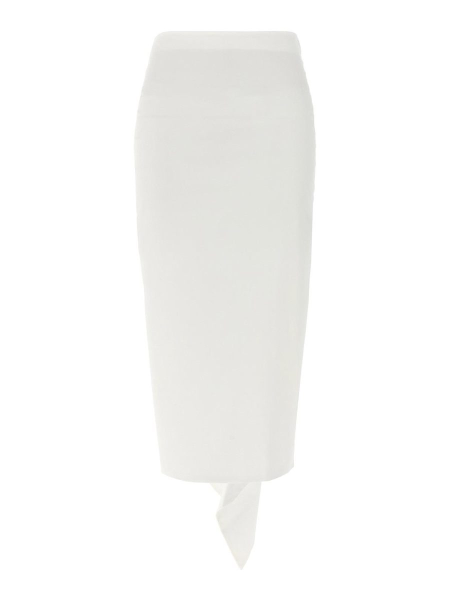 Thelatest Jupe Midi - Blanc