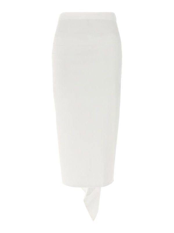 Thelatest Jupe Midi - Blanc