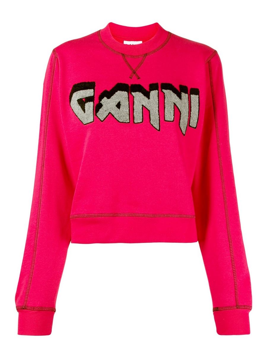 Ganni Sweat-Shirts - Fuchsia