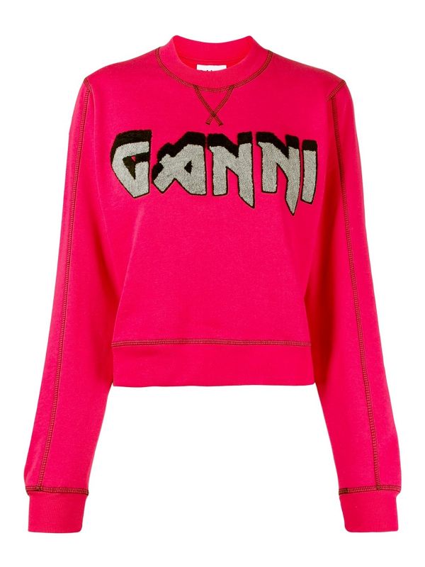 Ganni Sweat-Shirts - Fuchsia