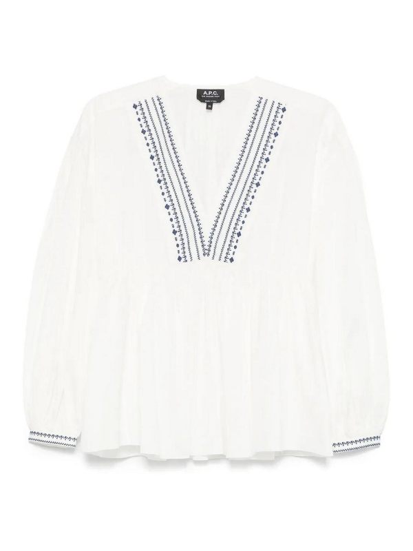 A. P.C. Blouse - Blanc