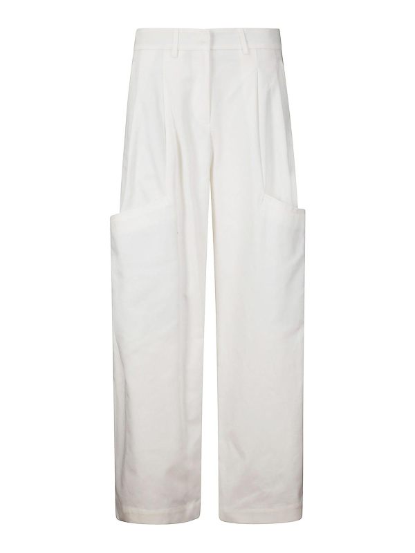 Jejia Pantalons Décontractés - Blanc
