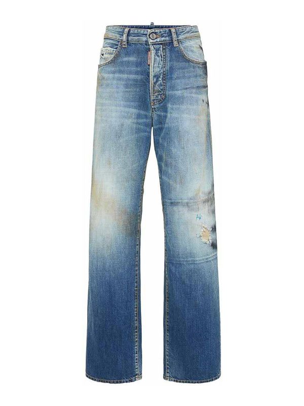 Dsquared2 Jean Bootcut - Bleu