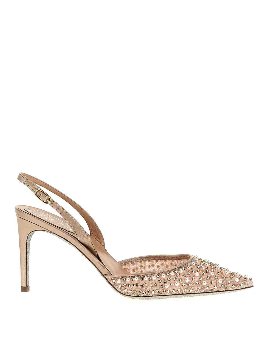 Rene Caovilla Chaussures À Talon - Couleur Chair