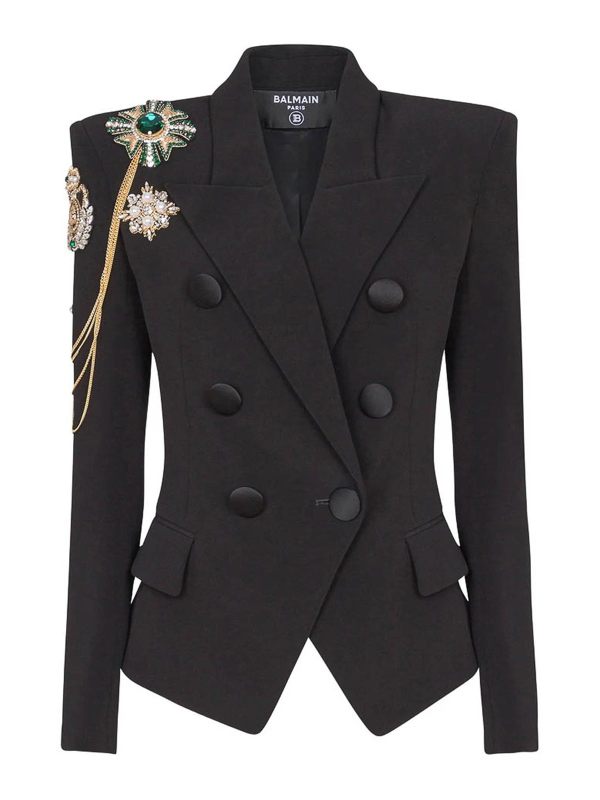 Balmain Veste Casual - Noir