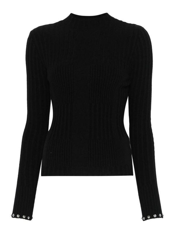 Patrizia Pepe Pull Col Rond - Noir