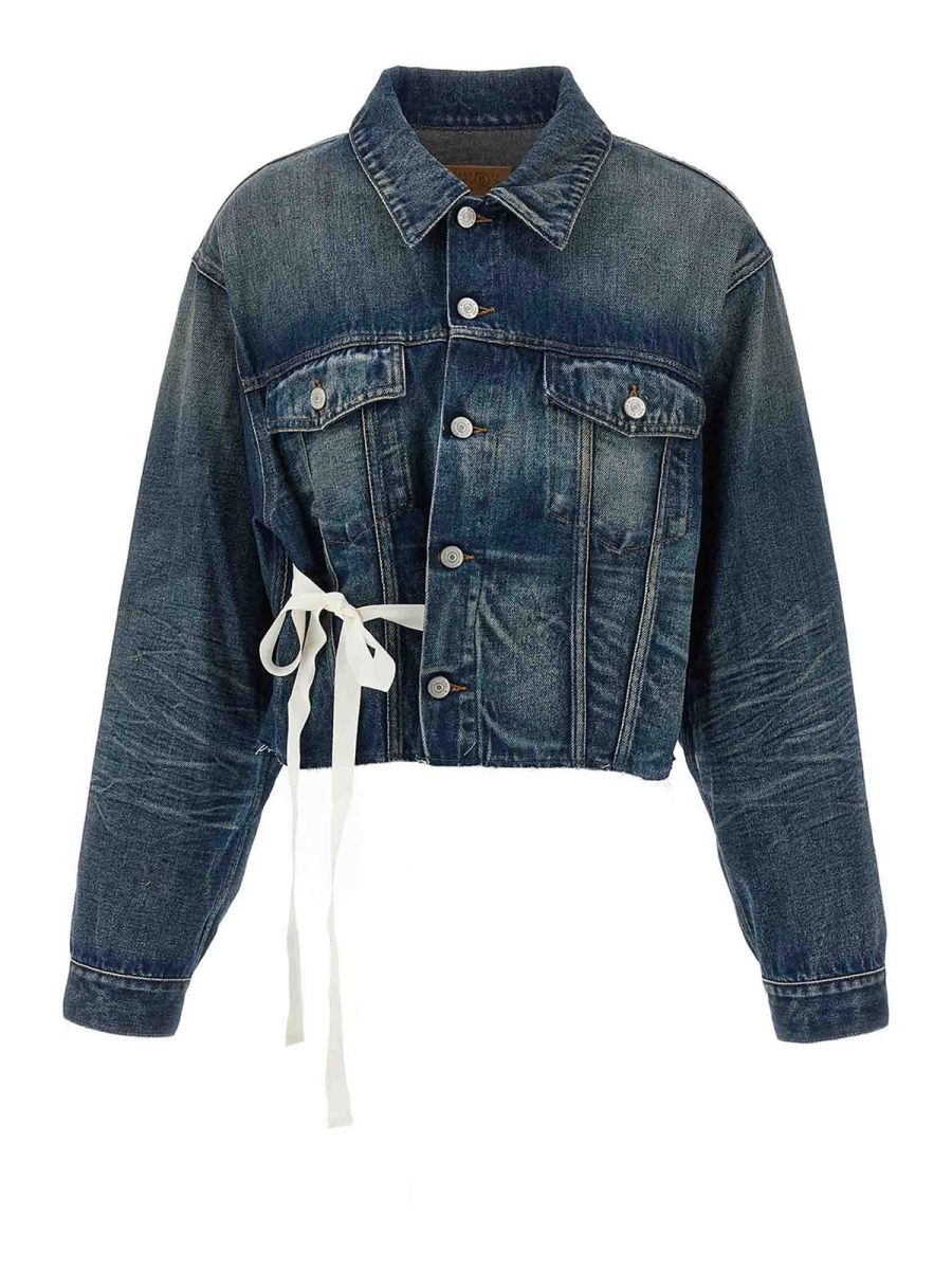 MM6 Maison Margiela Veste En Jean - Bleu