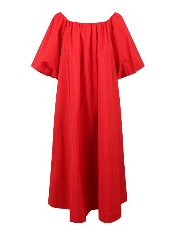 Essentiel Antwerp Robe Au Genou - Rouge