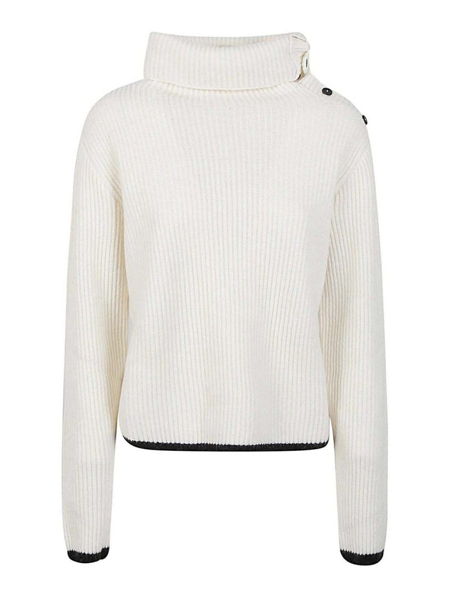 Liviana Conti Pull Col Roulé - Blanc