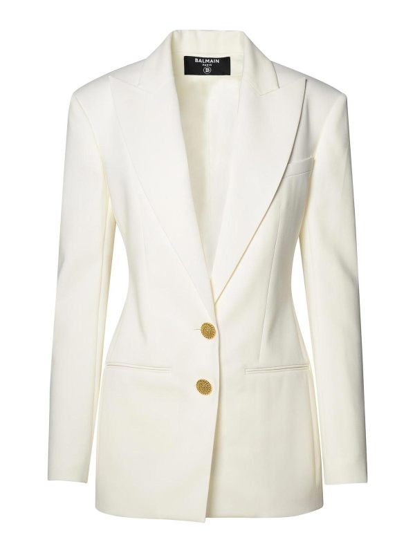 Balmain Veste Casual - Blanc