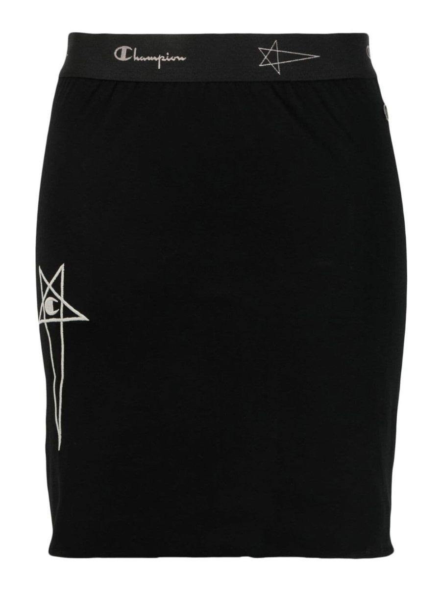 Rick Owens Jupe Midi - Noir