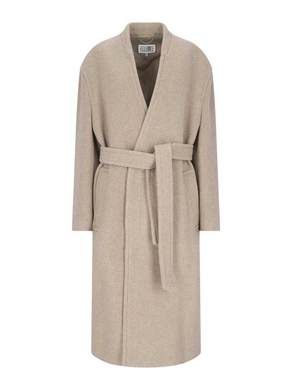 MM6 Maison Margiela Manteau Court - Beige
