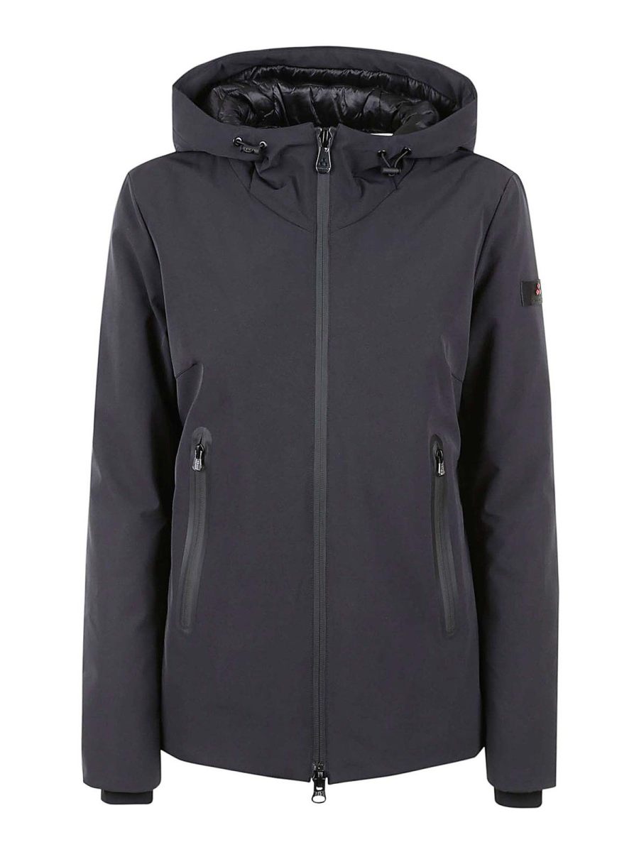 Peuterey Manteau Au Genou - Noir