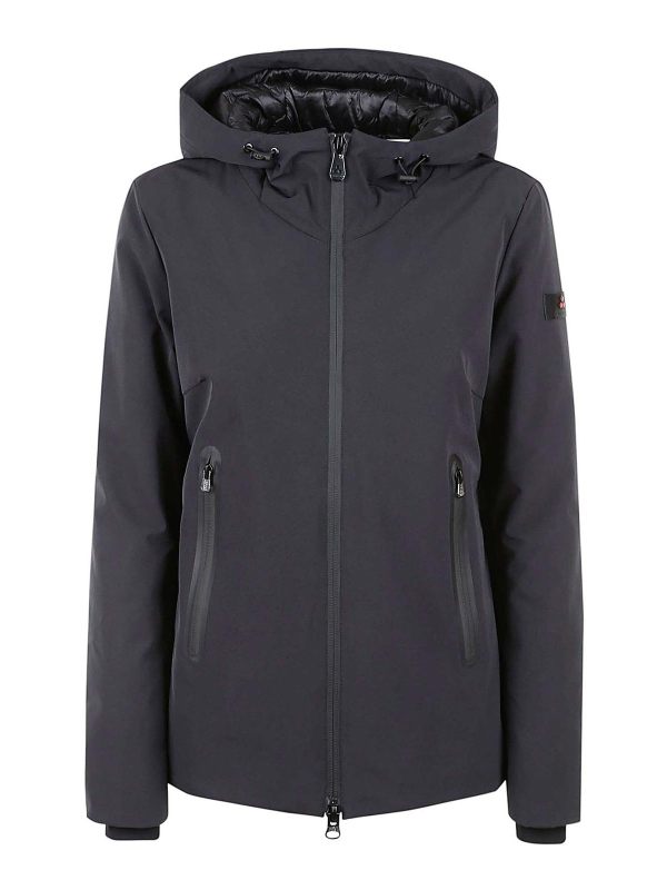 Peuterey Manteau Au Genou - Noir