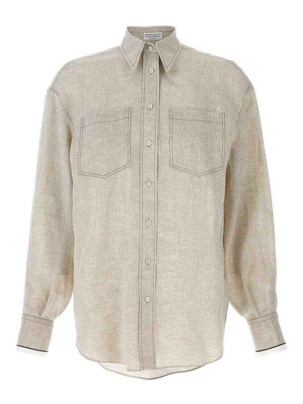 Brunello Cucinelli Chemise - Beige