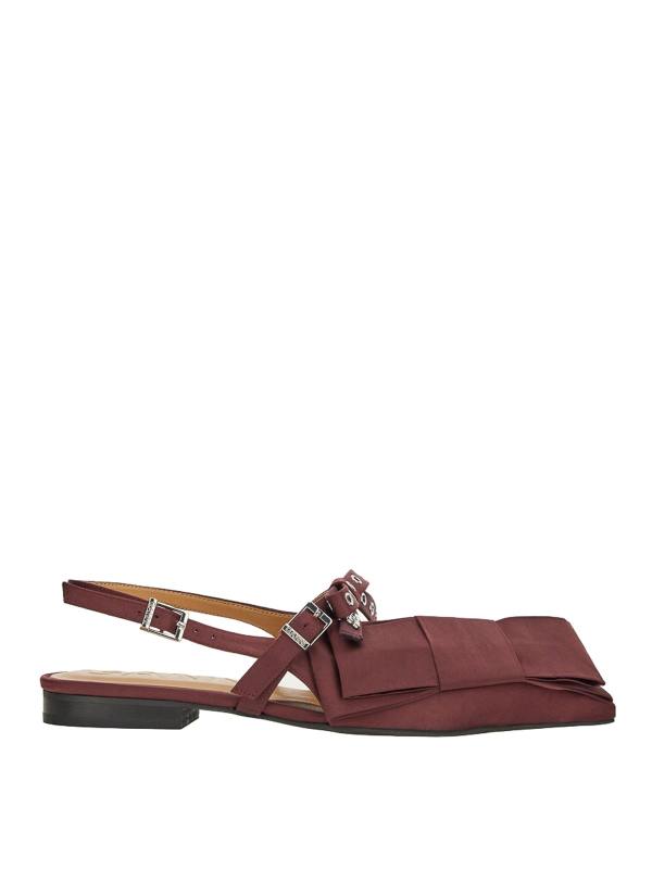 Ganni Ballerines - Rouge Brun