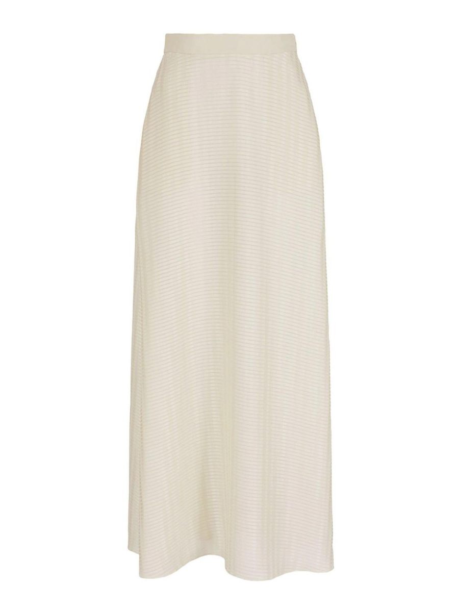Emporio Armani Jupe Midi - Blanc
