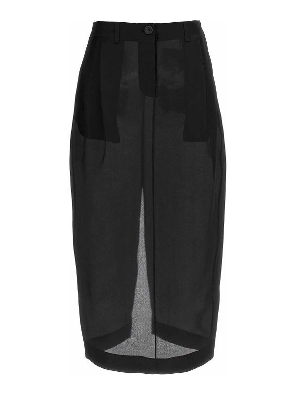 Khaite Jupe Midi - Noir