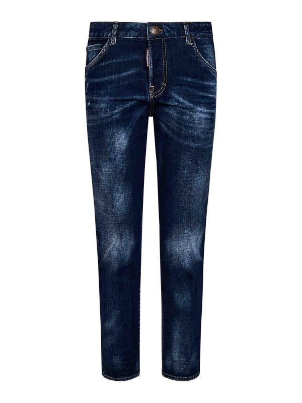 Dsquared2 Jean Bootcut - Bleu