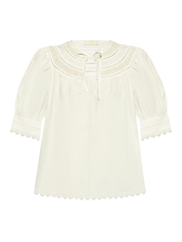Ulla Johnson Top - Blanc