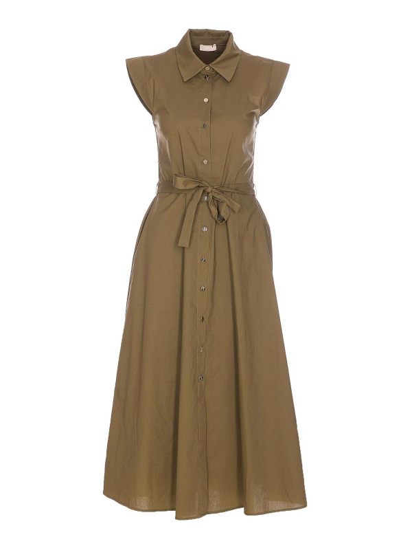 Liu Jo Robe Au Genou - Vert