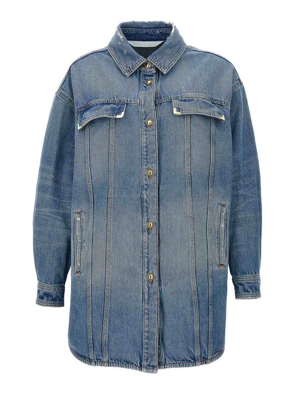 Palm Angels Veste Casual - Bleu Clair