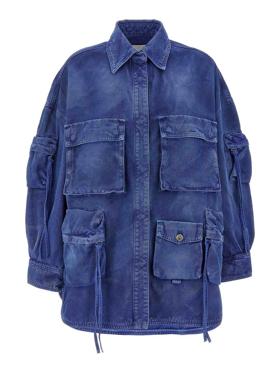 The Attico Manteau Court - Bleu