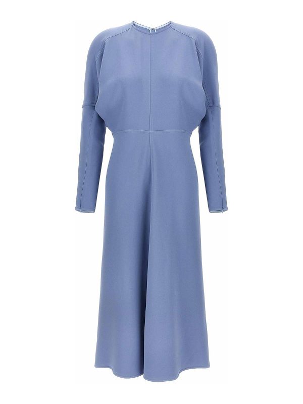 Victoria Beckham Maxi Robe - Bleu Clair