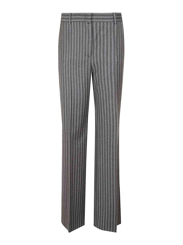Alberta Ferretti Pantalons Décontractés - Gris