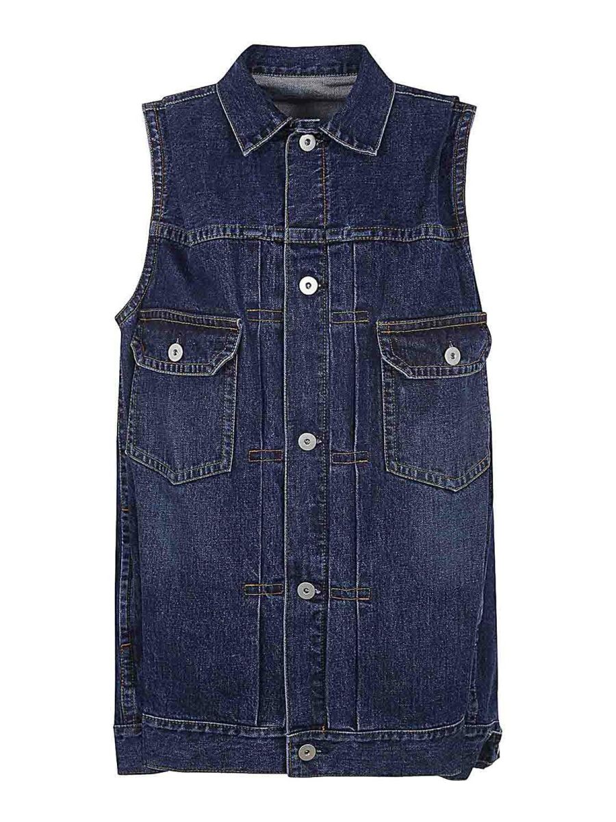 Sacai Gilet - Bleu