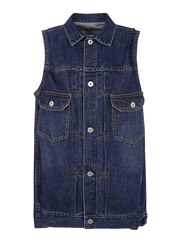 Sacai Gilet - Bleu