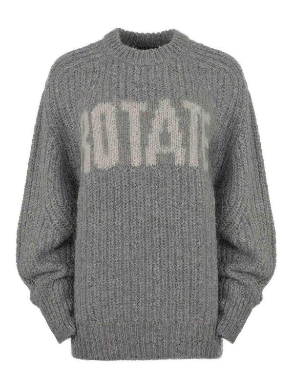 Rotate Birger Christensen Pull Col Rond - Gris