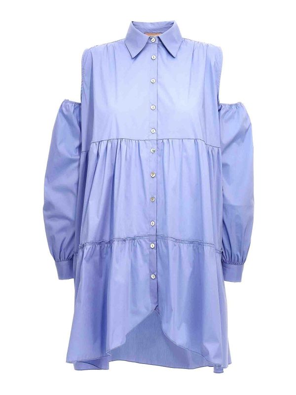 Le Twins Robe Courte - Bleu Clair